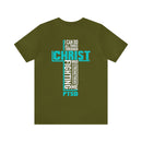 Whispering Comfort: PTSD Design T-Shirt in Light, Breathable Fabric