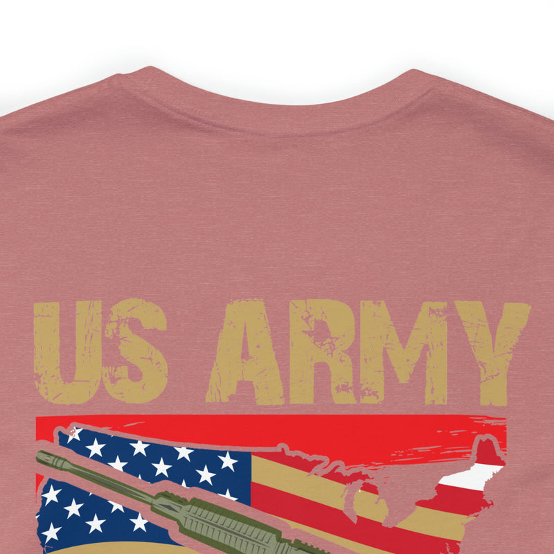 Proud US Army Veteran: Military Design T-Shirt Embodying Honor and Service