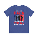 Fearless Father: Dad, Papa, Veteran - Military Design T-Shirt Celebrating Courage and Love