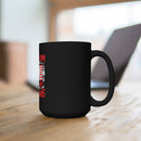 Honor the Sacrifice: 15oz Military Design Black Mug for Proud Veterans