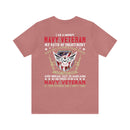 Bold and Unapologetic: Military Design T-Shirt - 'I Am a Grumpy Navy Veteran - My Oath of Enlistment Has No Expiration Date - Proudly Sarcasm-Driven