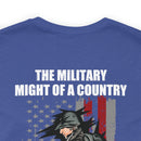 Mighty Reflection: 'The Military Might Represents National Strength' Military Design T-Shirt