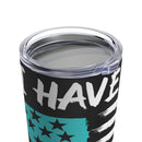 Sleek Style and Lasting Performance: 20oz Vacuum-Insulated Stainless Steel Tumbler with Black Background