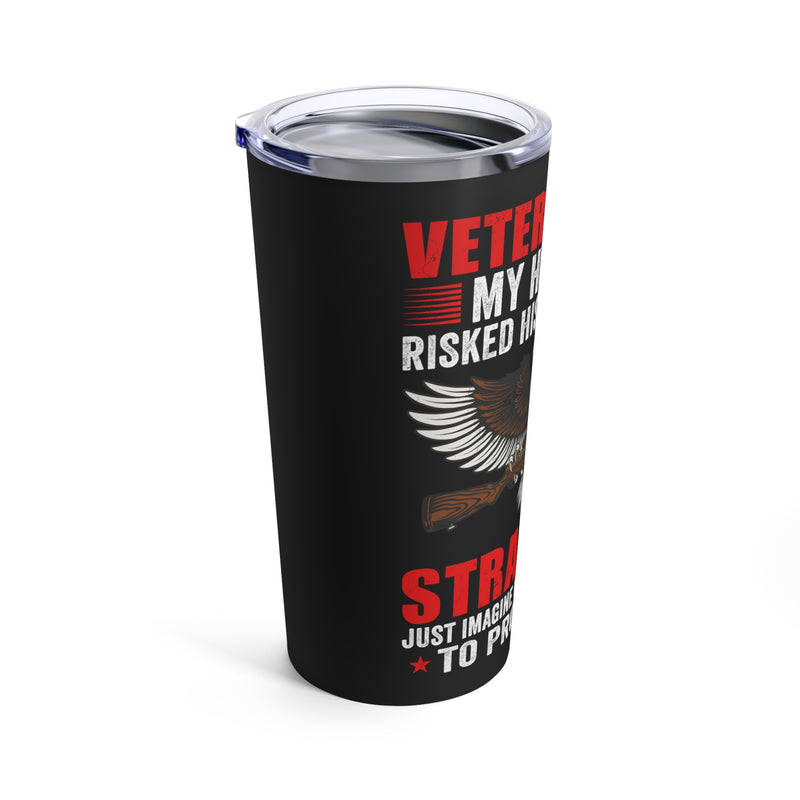 Inspired by Heroism: Honor the Sacrifice of a Veteran's Love with our 20oz Military Design Tumbler