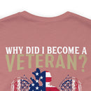 Serving with Courage: Military Design T-Shirt - 'Why Did I Become a Veteran? Because Football, Baseball, and Basketball Only Require One Ball!