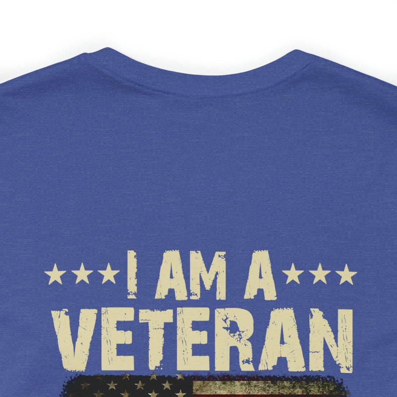 Unwavering Oath: I Am a Veteran - Military Design T-Shirt with Timeless Commitment