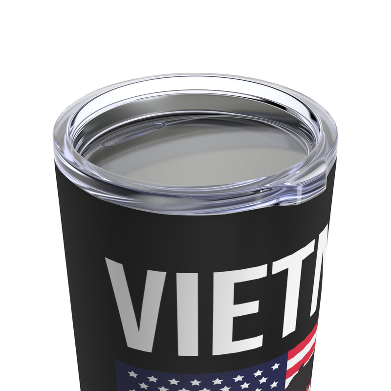 Honor and Stay Refreshed: Vietnam Veteran - 20oz Black Military Design Tumbler