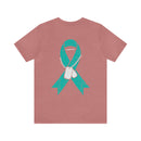 Veteran PTSD Awareness Teal Ribbon Design T-Shirt
