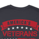 America's Veterans: Honoring Those Who Served with Military Design T-Shirt