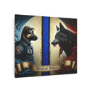 Bound by Honor: A Thin Line Against Evil  Metal Art Sign