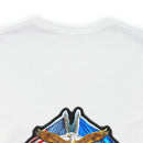 Taking Flight with Honor: Military T-Shirt with 'Double Flag Eagle U.S. AIRFORCE' Design