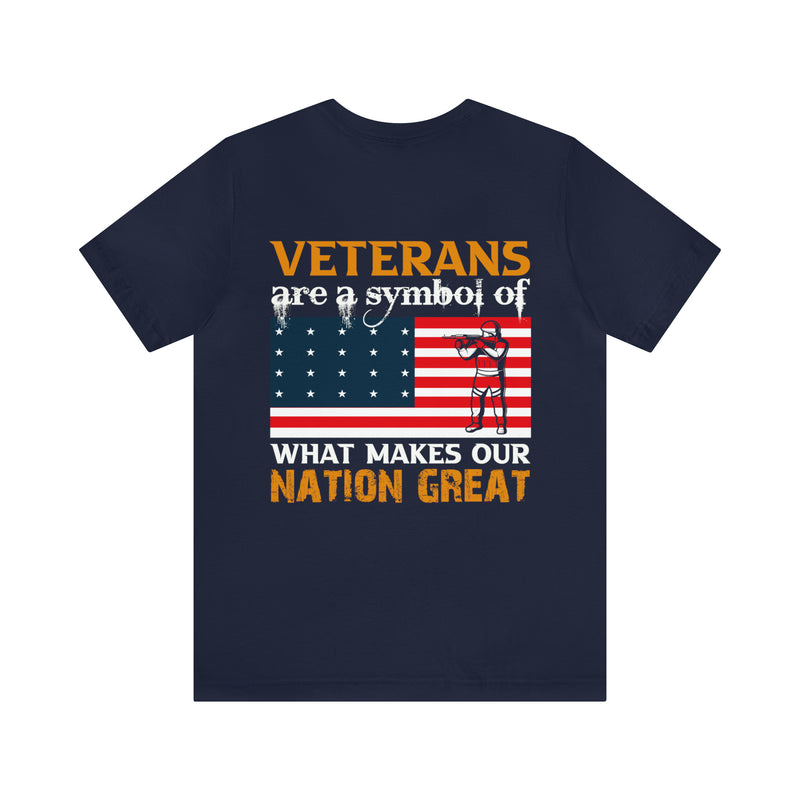 Nation's Pride: Military Design T-Shirt Celebrating Veterans