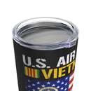 US Air Force Pride 20oz Military Design Tumbler - Black Background