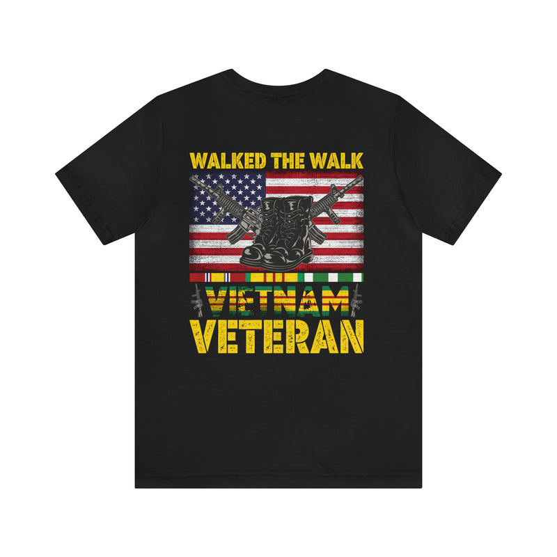 Vietnam Veteran Tribute: 'I Walked The Line' Military Design T-Shirt