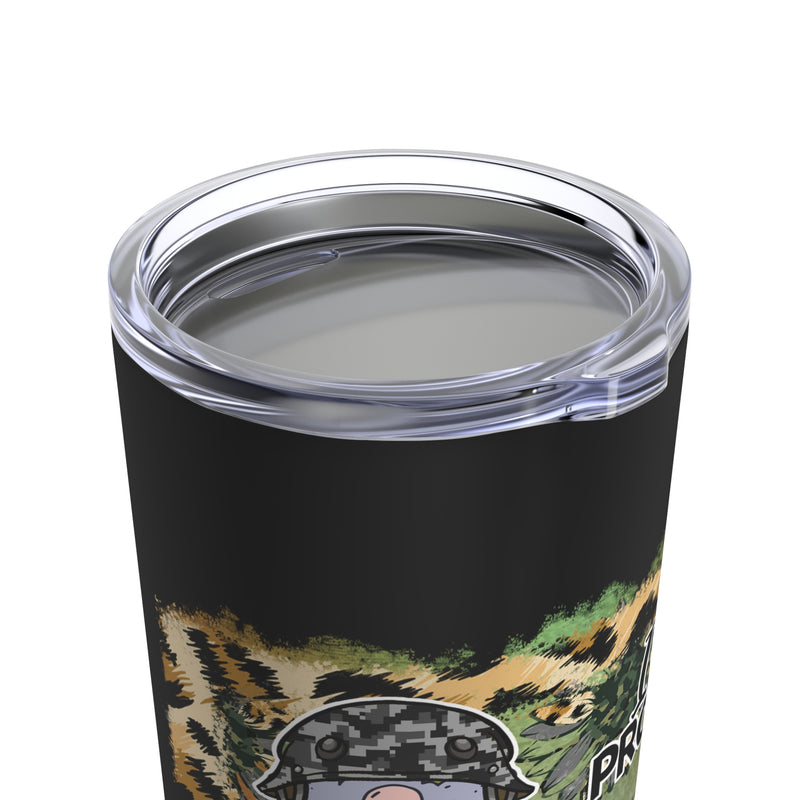Guardian Love: 20oz Military Design Tumbler - From Protector to Protected