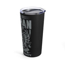 Sarcastic Veteran Vibes: 20oz Military Design Tumbler for the Witty and Wise