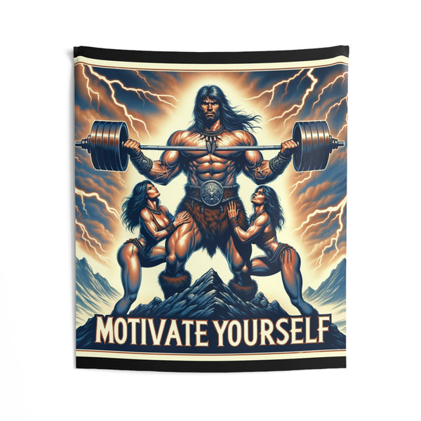 Thunderous Inspiration Motive Yourself Gym Tapestry