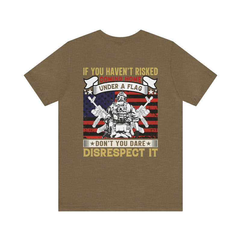 Proudly Worn: Military Design T-Shirt - Respecting the Sacrifice, Honoring the Flag