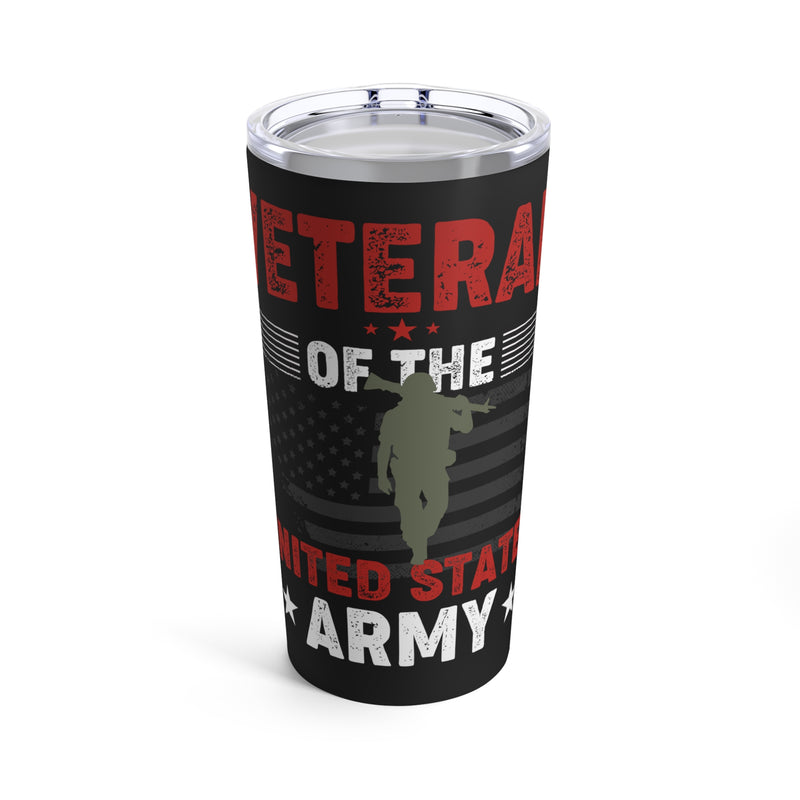 United States Army Veteran Tumbler: 20oz Military Design for Those Who Served