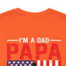 Fearless Father: Dad, Papa, Veteran - Military Design T-Shirt Celebrating Courage and Love