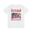 Honoring American Veterans: Walking Beside Heroes T-Shirt with Military Design - Celebrating the Honor