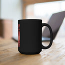 Strength Defined: 15oz Military Design Black Mug for Veteran Warriors