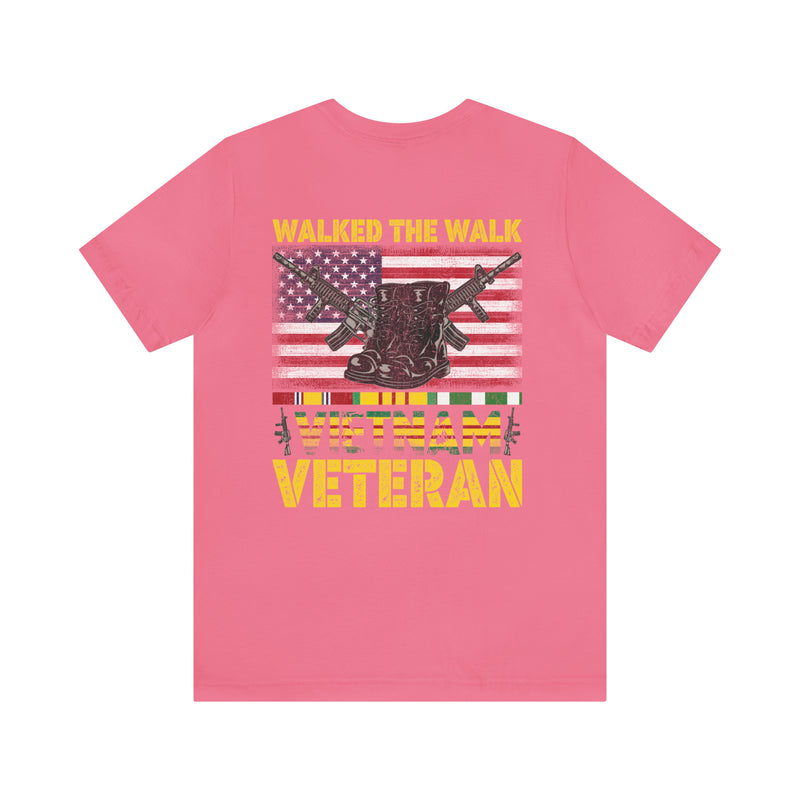 Vietnam Veteran Tribute: 'I Walked The Line' Military Design T-Shirt