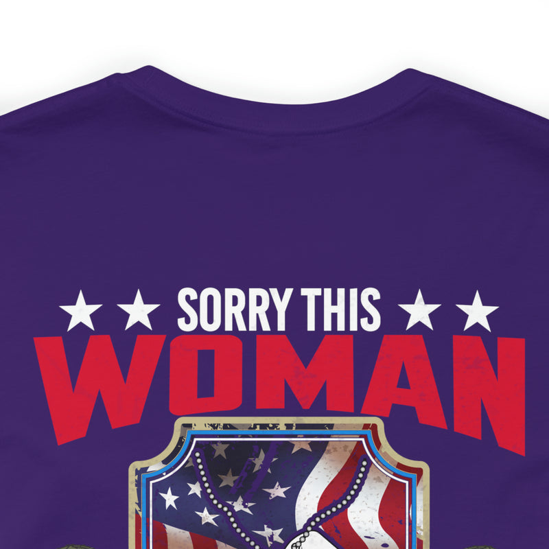 Taken by a Sexy US Veteran: Military Design T-Shirt Celebrating Love and Patriotism