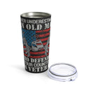 Unyielding Valor: US Veteran Military Design Tumbler - 20oz
