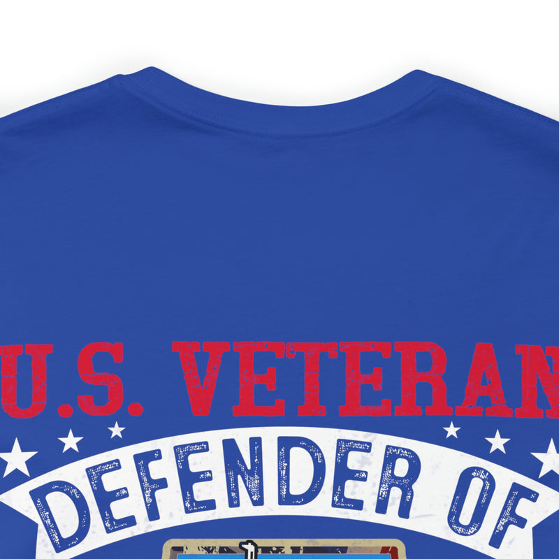 Military Design T-Shirt: U.S. Veteran - Defender of Liberty and Freedom