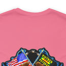 Honoring the Legacy: Military T-Shirt with 'Vietnam Veteran Double Flag' Design