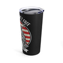 FREEDOM ISN'T FREE: 20oz Black Military Design Tumbler - A Tribute to Our Veterans