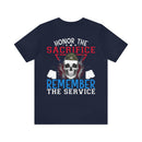 Respectful Tribute: Military Design T-Shirt - 'Honor the Sacrifice, Remember the Service