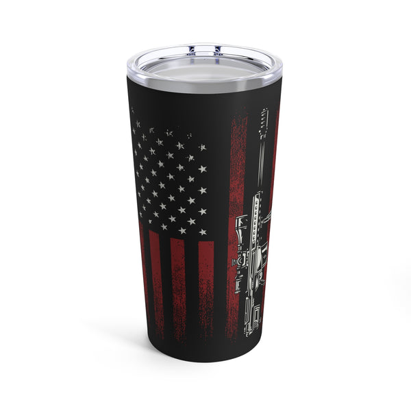 Veteran Sniper - 20oz Black Military Design Tumbler