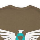 Spreading Wings of Awareness: PTSD Awareness Eagle Design Cotton T-Shirt