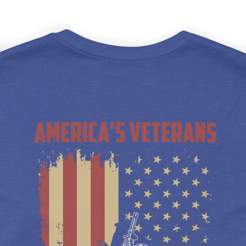 Embodying America's Ideals: Military Design T-Shirt Honoring Our Veteran's Legacy