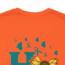 Radiating Hope: PTSD Design T-Shirt Spreading Awareness and Encouragement