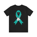 Veteran PTSD Awareness Teal Ribbon Design T-Shirt