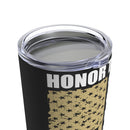 Patriotic Tribute: 20oz Military Design Tumbler - Honoring Soldiers and Sailors with Bravery