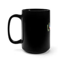 Show Your Support with the 15oz Military Design Black Mug: Love My Veteran Edition