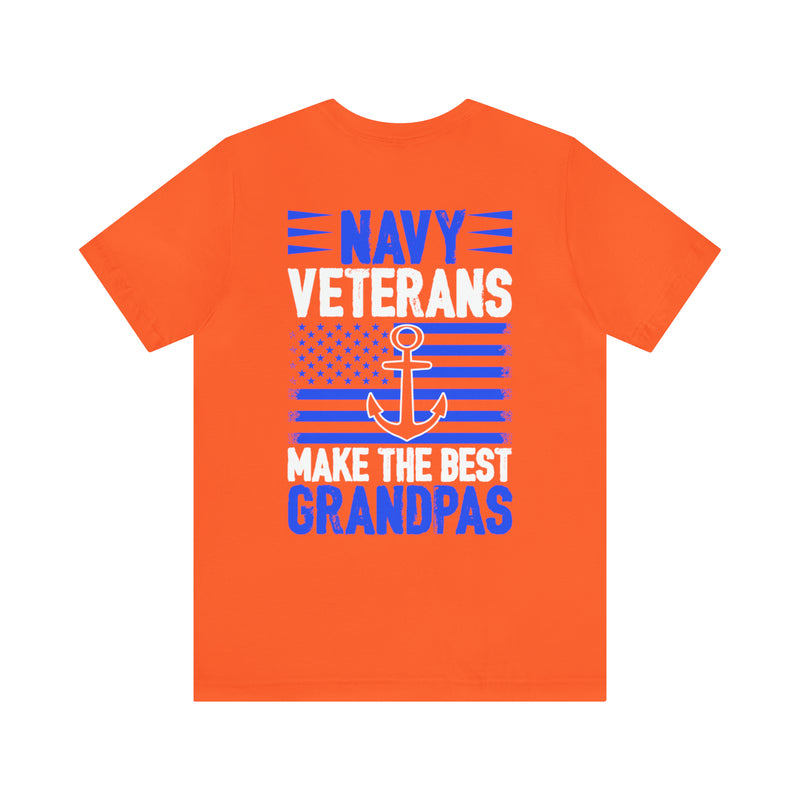 Grandpa's Naval Legacy: Military Design T-Shirt - Celebrating Veteran Grandfathers!