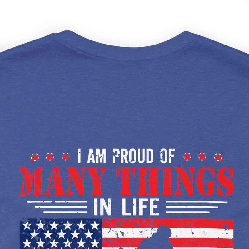 Proud Daughter of a Veteran: Military Design T-Shirt Celebrating Family Legacy