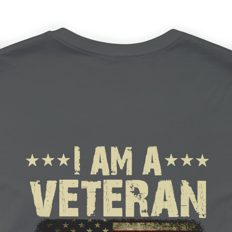 Unwavering Oath: I Am a Veteran - Military Design T-Shirt with Timeless Commitment