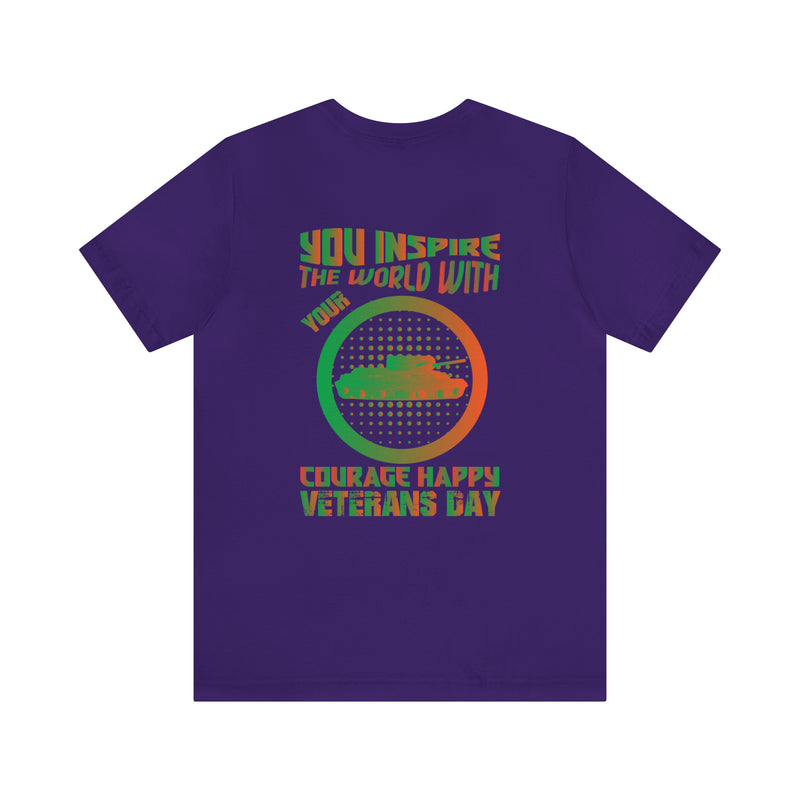 Courage Unleashed: Military Design T-Shirt - Inspire the World on Veterans Day