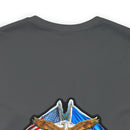 Taking Flight with Honor: Military T-Shirt with 'Double Flag Eagle U.S. AIRFORCE' Design