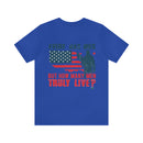 Every Man Dies, but How Many Truly Live? Military Design T-Shirt Embracing Adventure!