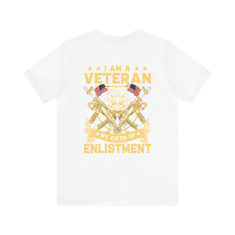 Unisex Military-Styled 'I Am A Veteran: My Oath of Enlistment' Commemorative T-Shirt