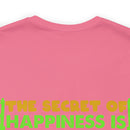The Secret of Happiness: Military Design T-Shirt - Freedom and Courage Unite