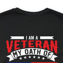 Timeless Dedication: 'I Am a Veteran, My Oath of Enlistment Has No Expiration Date' Military Design T-Shirt
