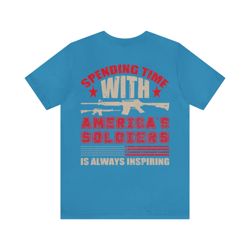 Inspiring Encounters: Spending Time with America's Soldiers Military T-Shirt